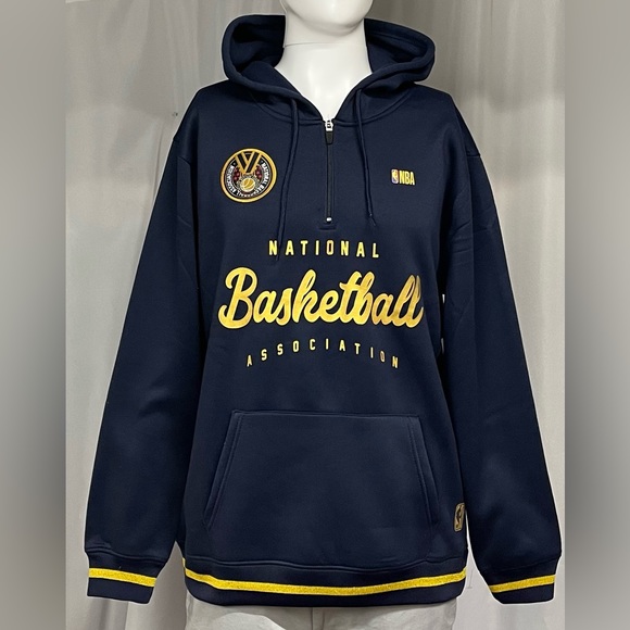 NBA Other - New Large NBA National Basketball Association Aviator Navy Blue Pullover Hoodie